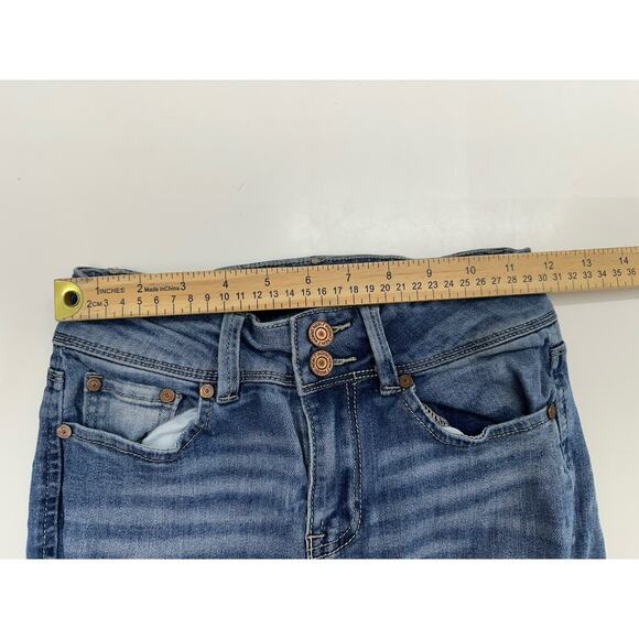 Indigo Rein Juniors Jeans Size 3 Distressed Denim - Picture 8 of 12